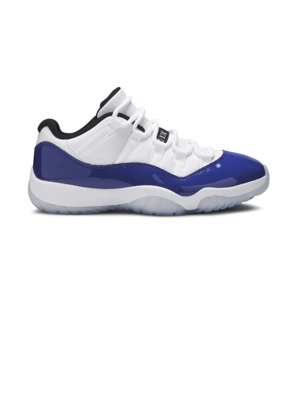 Jordan Women's Low-Top Sneakers in White and Royal Blue
